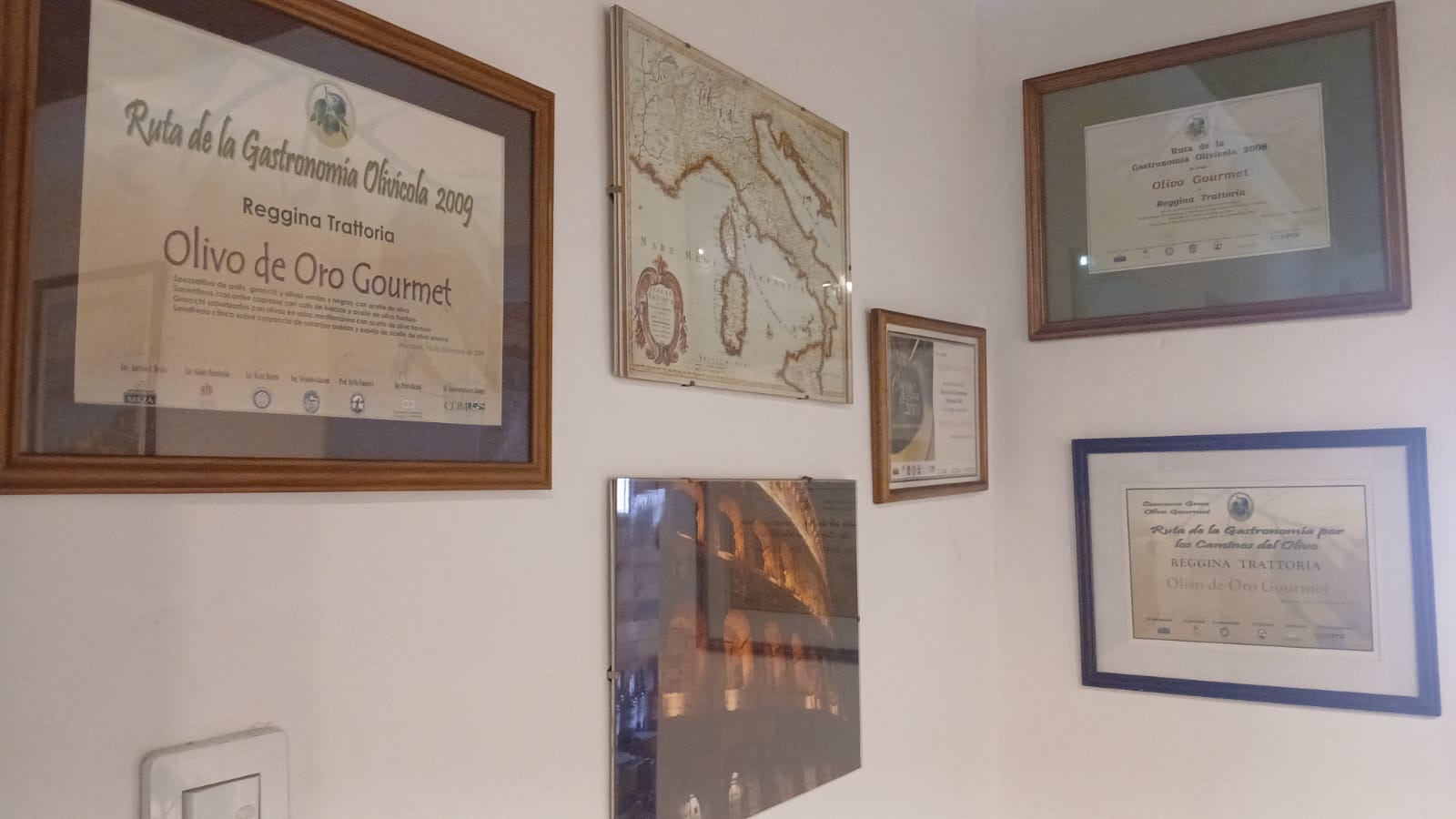 Reconocimientos de la Ruta de la Gastronomía Olivícola de Reggina